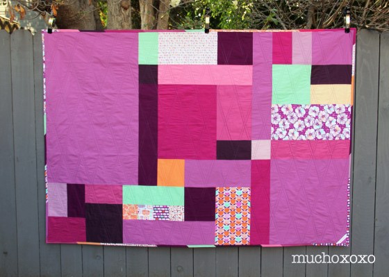 radiant orchid quilt back